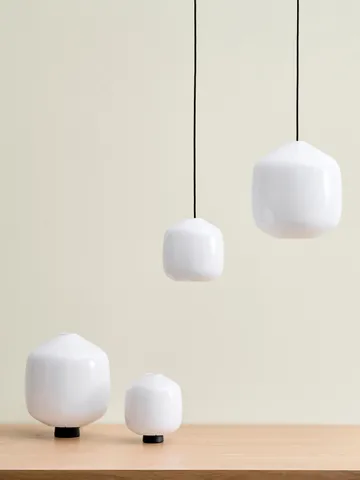 Buoy pendant lamp Ø20 cm - Opal glass-clay white - HAY