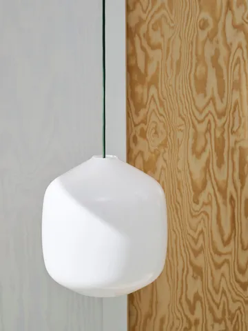 Buoy pendant lamp Ø20 cm - Opal glass-clay white - HAY