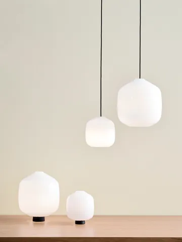 Buoy pendant lamp Ø20 cm - Opal glass-garden green - HAY