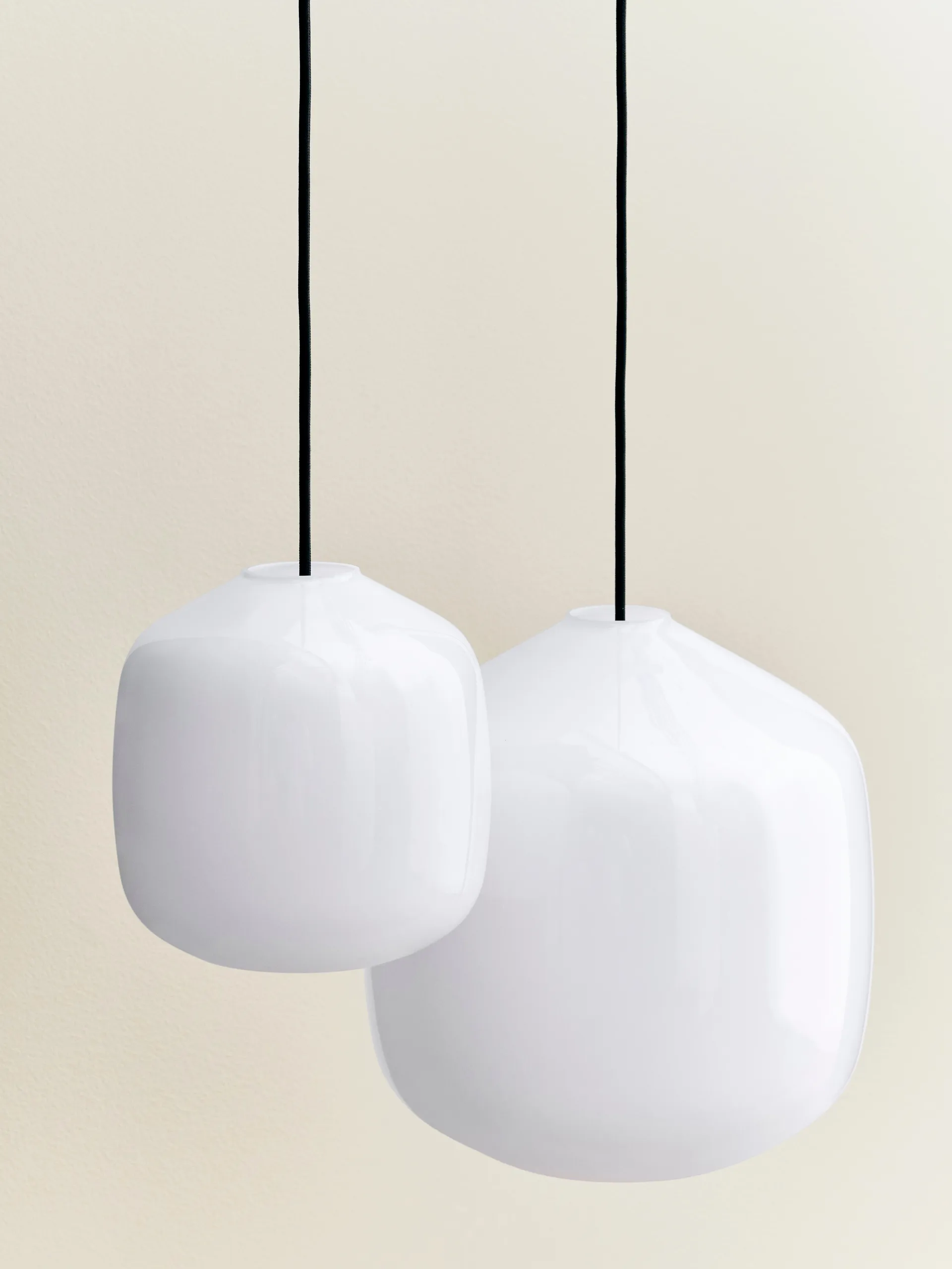 Buoy pendant lamp Ø20 cm, Opal glass-garden green HAY
