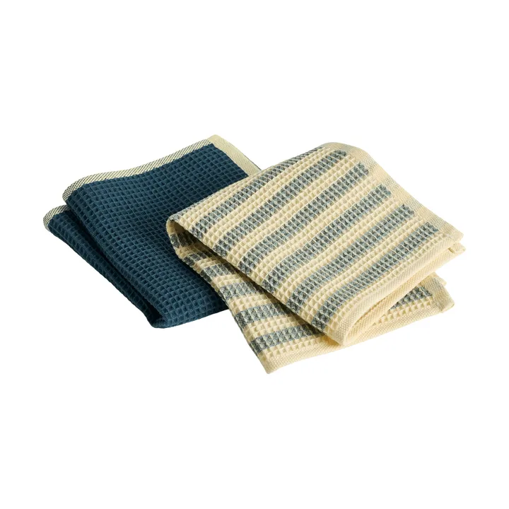 Canteen dishcloths 31x31 cm 2-pack - Yellow-green mix - HAY