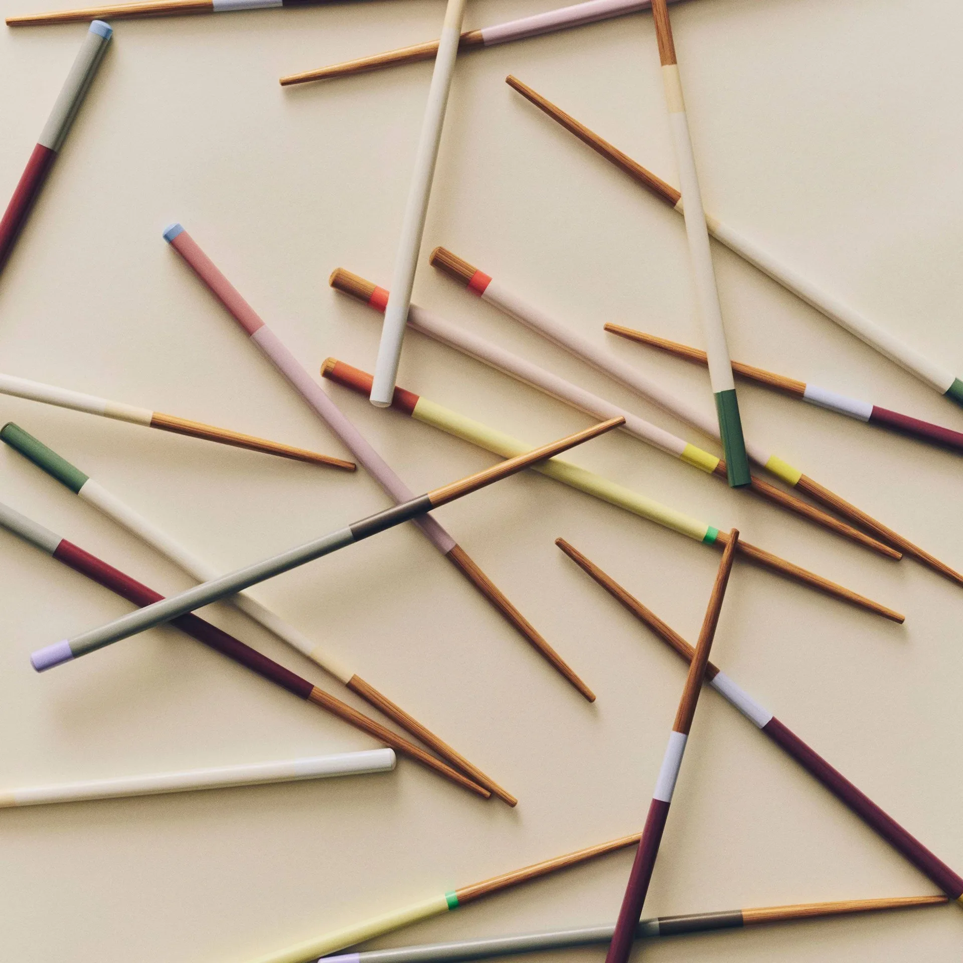 Colour chopsticks 4-pack, Pastel HAY