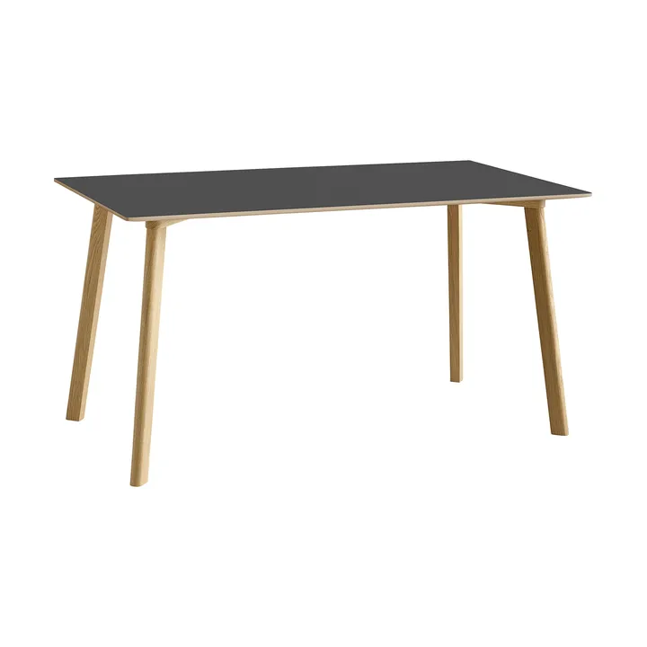 CPH210 Deux 2.0 table 75x140 cm - Stone grey-lacquered oak - HAY
