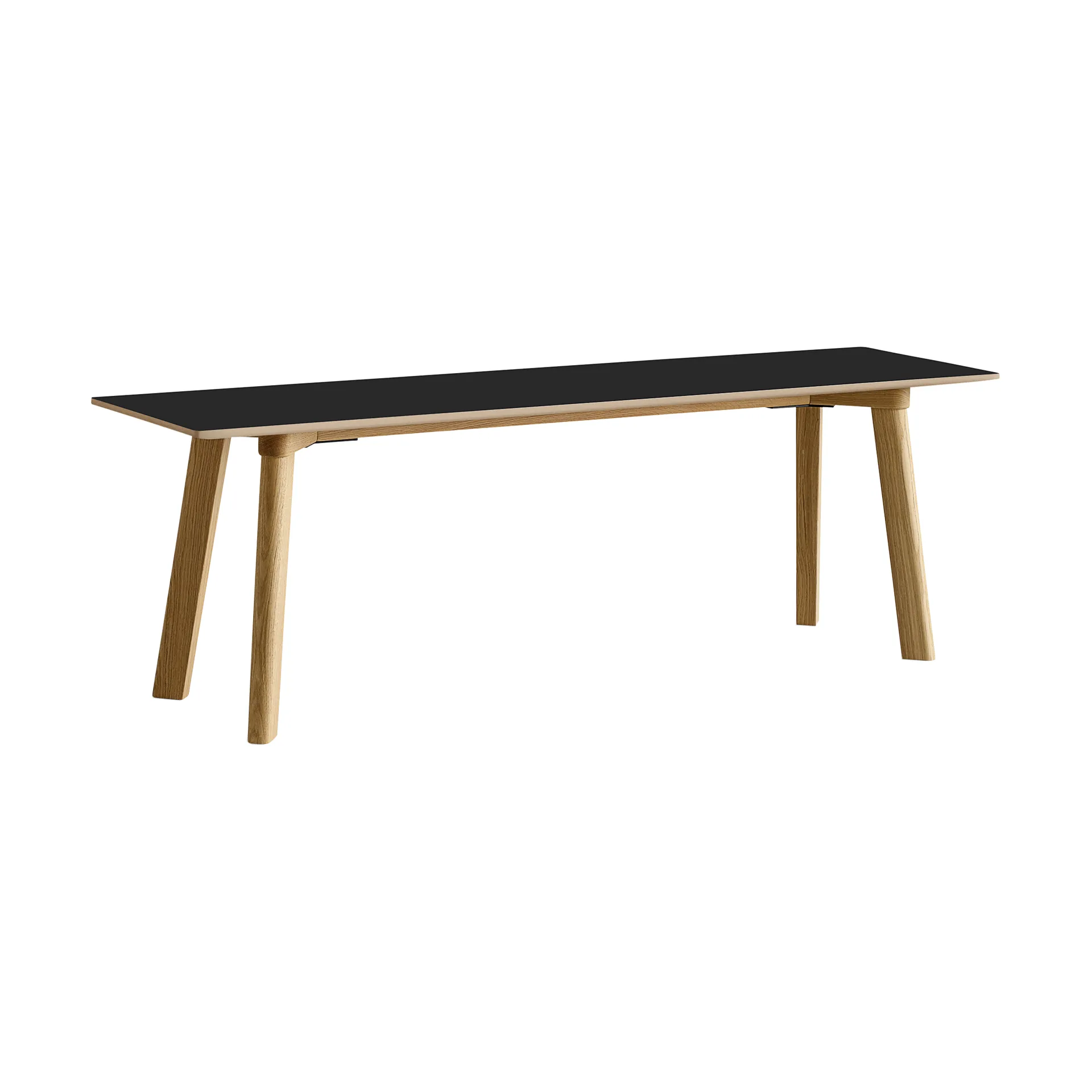 CPH215 Deux 2.0 bench 140 cm, Black laminate-lacquered oak HAY