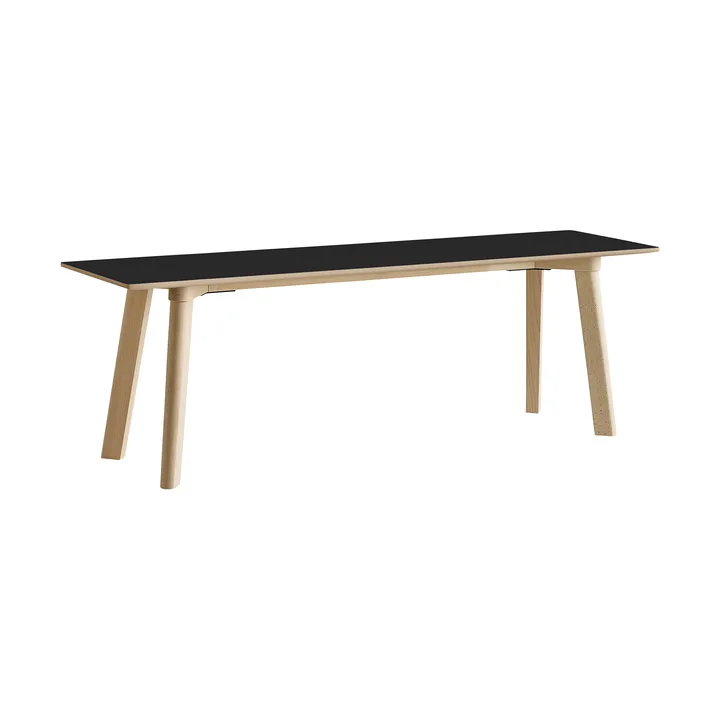 CPH215 Deux 2.0 bench 140 cm - Black laminate-untreated beech - HAY