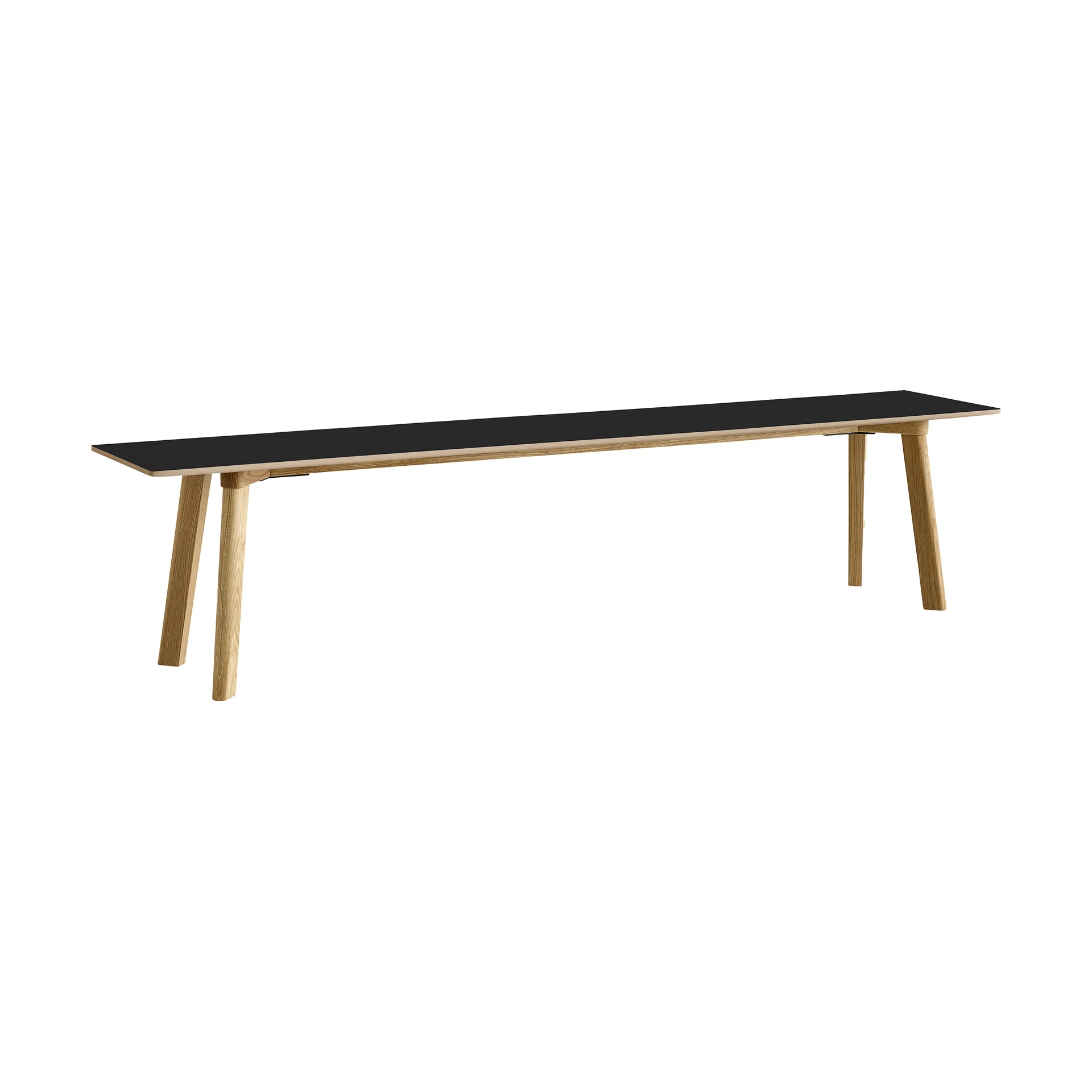 CPH215 Deux 2.0 bench 200 cm, Black laminate-lacquered oak HAY