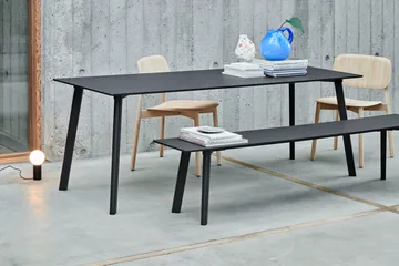 CPH215 Deux 2.0 bench 200 cm - Pearl white-lacquered beech - HAY