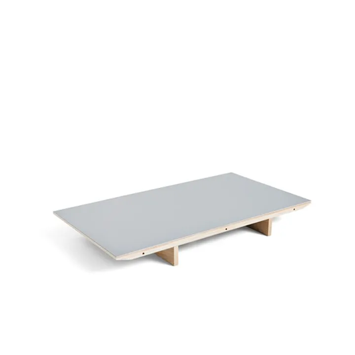 CPH30 extendable leaf - Grey linoleum-90 cm-oak frame - HAY