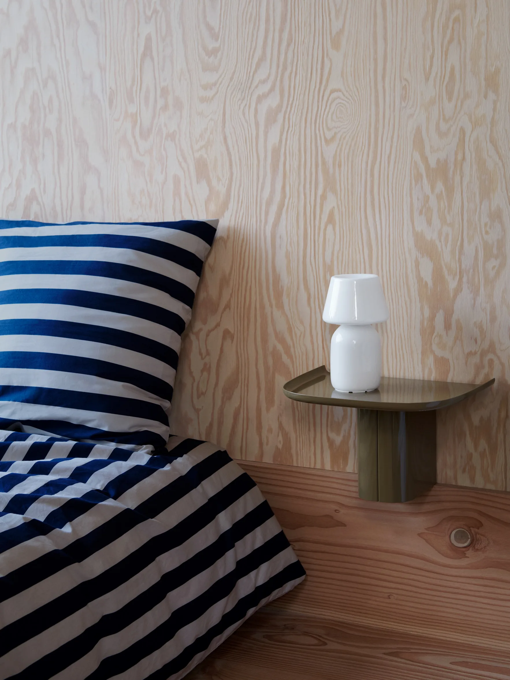 Été duvet cover 220x220 cm, Midnight blue-light grey HAY