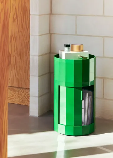 Facet Cabinet 101 side table - Spinach green - HAY