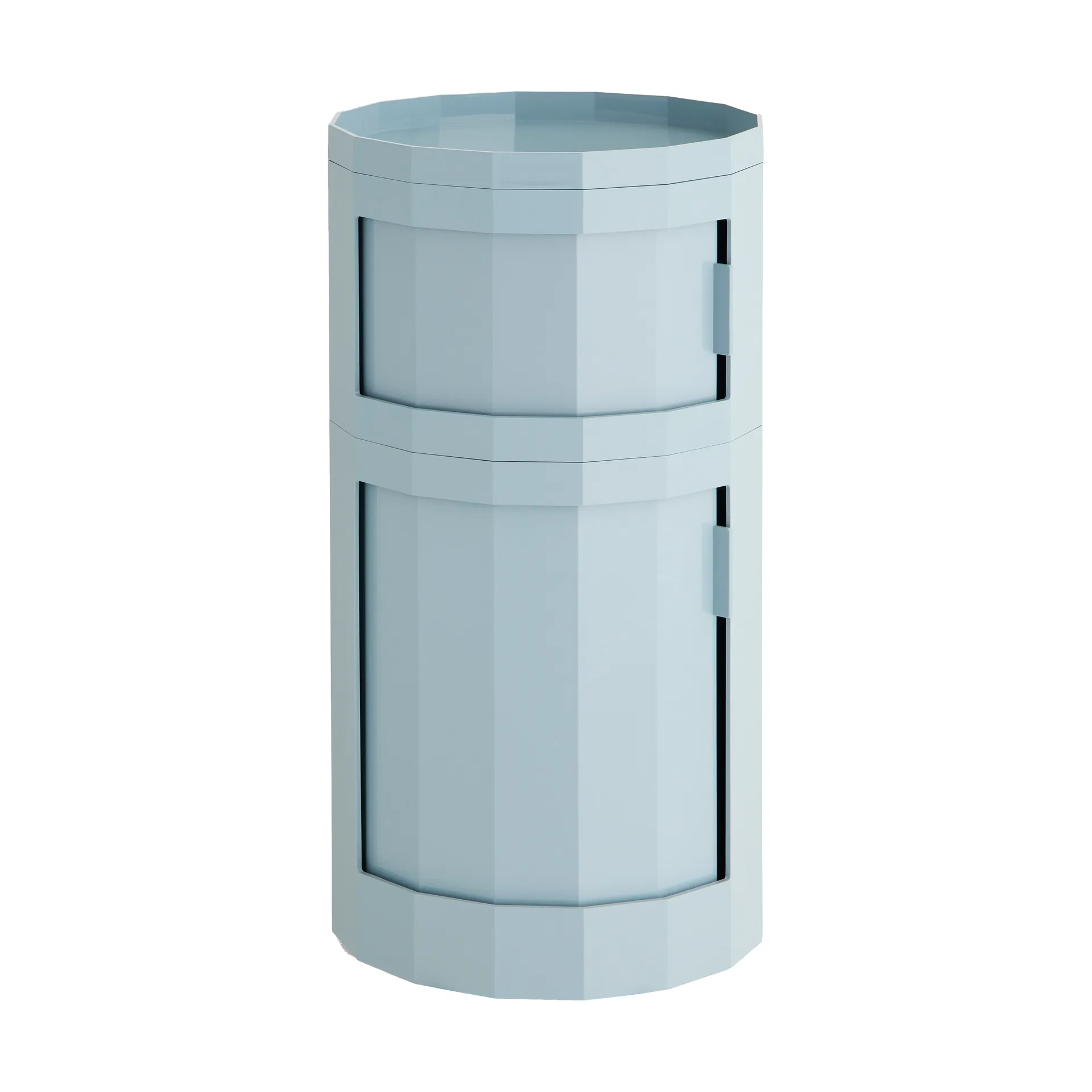 Facet Cabinet 110 side table, Misty blue HAY