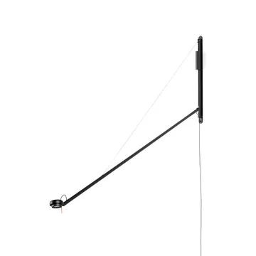 Fifty-Fifty wall lamp - Soft black - HAY