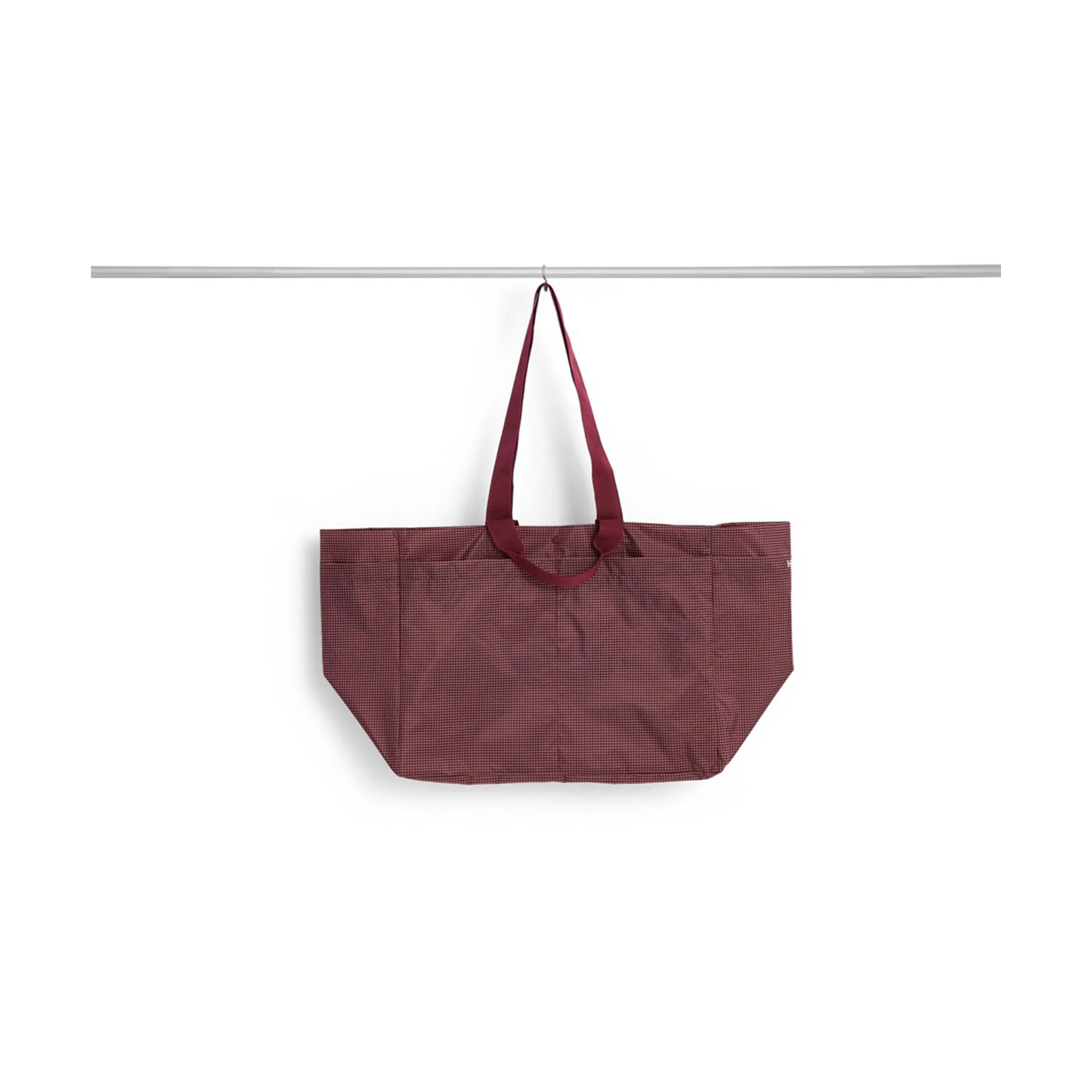 Grid Weekend Bag, Burgundy, medium HAY