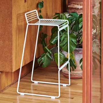 Hee High barstool 75 cm - Asphalt grey - HAY