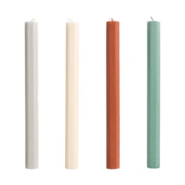 Hexagon Candle light mix 4-pack - Forest - HAY