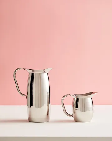 Indian Steel Pitcher pot - Tall 0.9 L - HAY