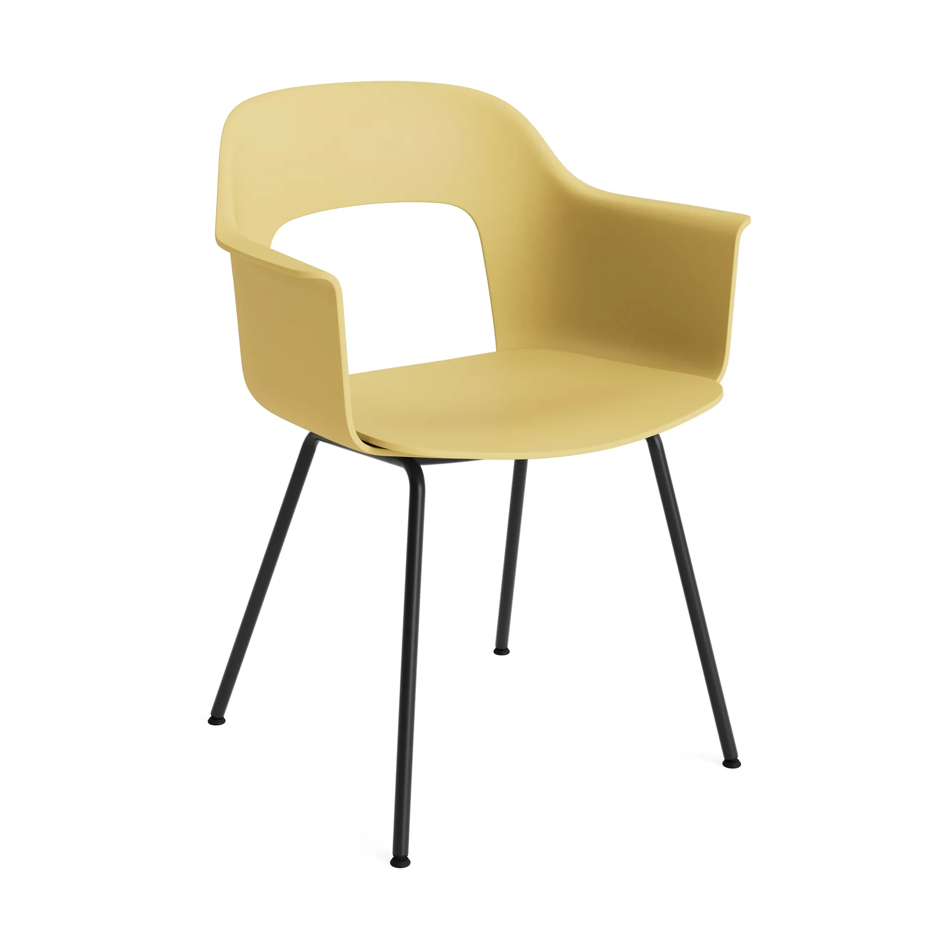 Layout Armchair 211 armchair, Biscotti–black lacquered steel HAY