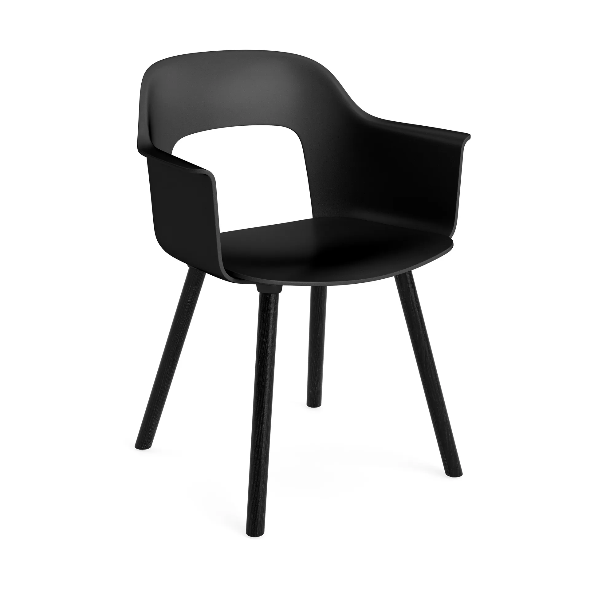 Layout Armchair 221 armchair, Black lacquered oak HAY