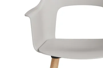 Layout Armchair 221 armchair - Sky grey-lacquered oak - HAY