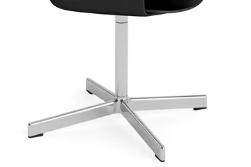 Layout Armchair 231 office chair - Black-polished aluminium 4-star swivel base - HAY