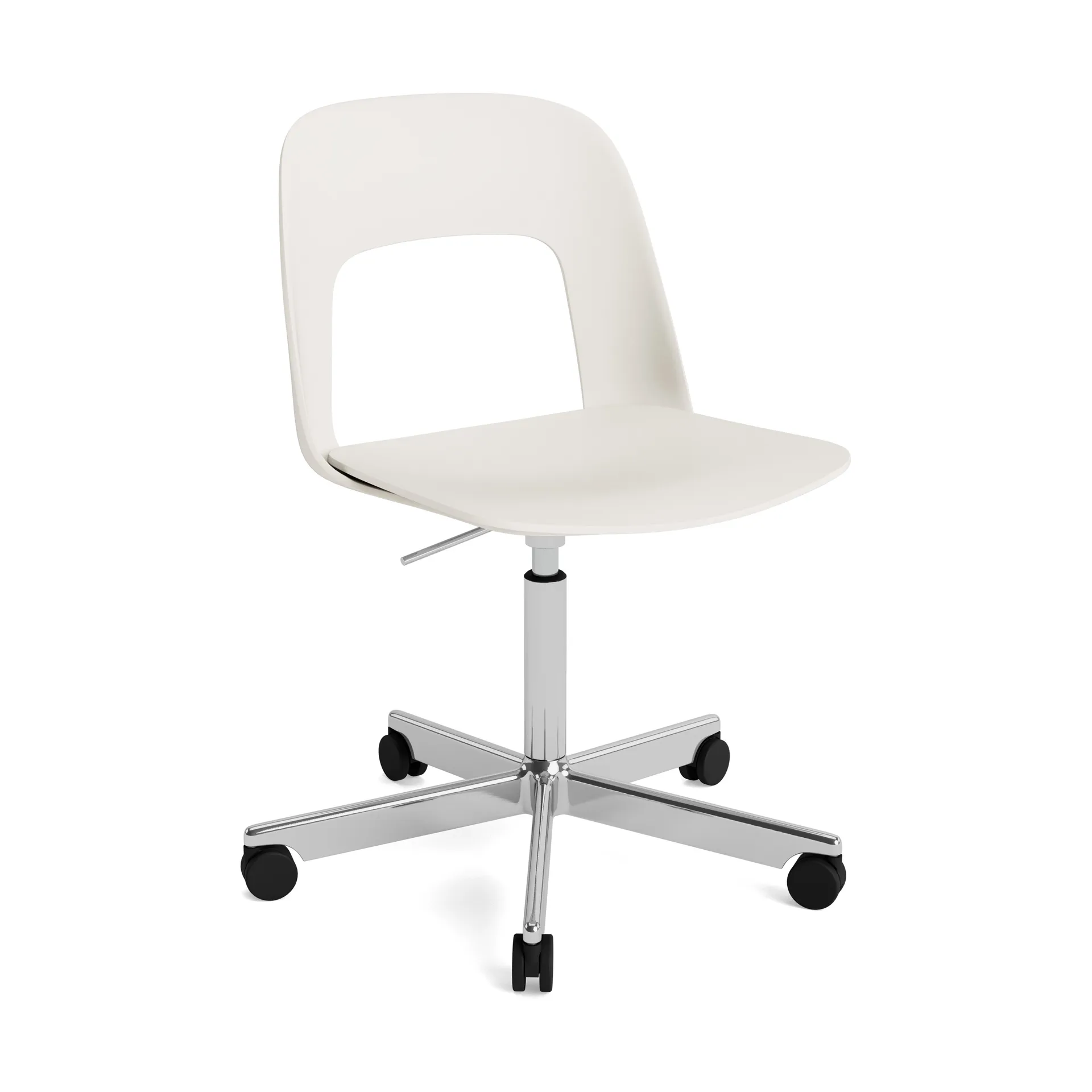 Layout Chair 141 chair, Cream white-polished aluminium HAY