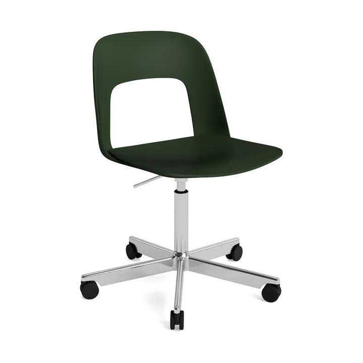 Layout Chair 141 chair - Pastel green-polished aluminium - HAY
