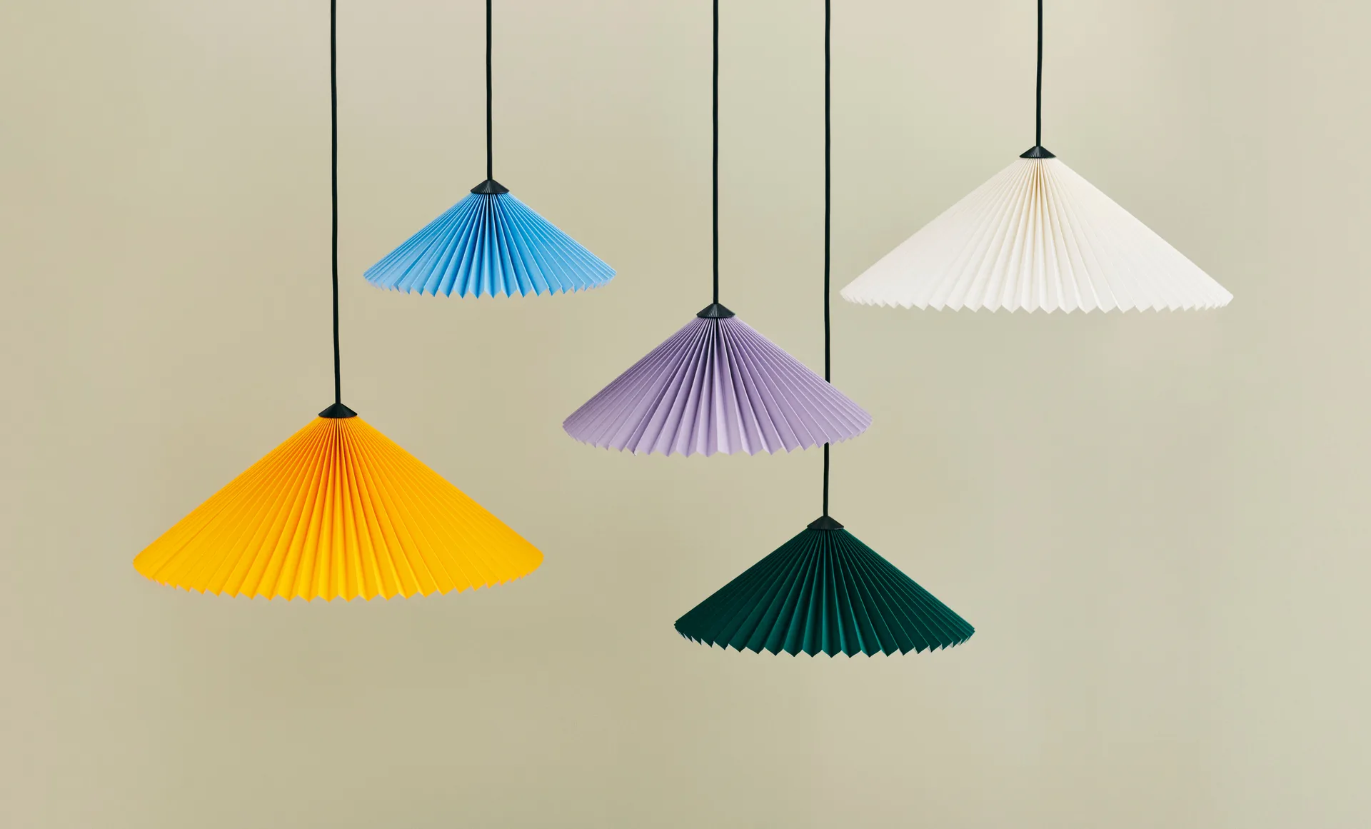 Matin Pendant hanging lamp 50x50 cm, White HAY