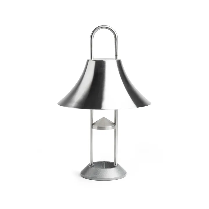 Mousqueton portable table lamp - Brushed stainless steel - HAY