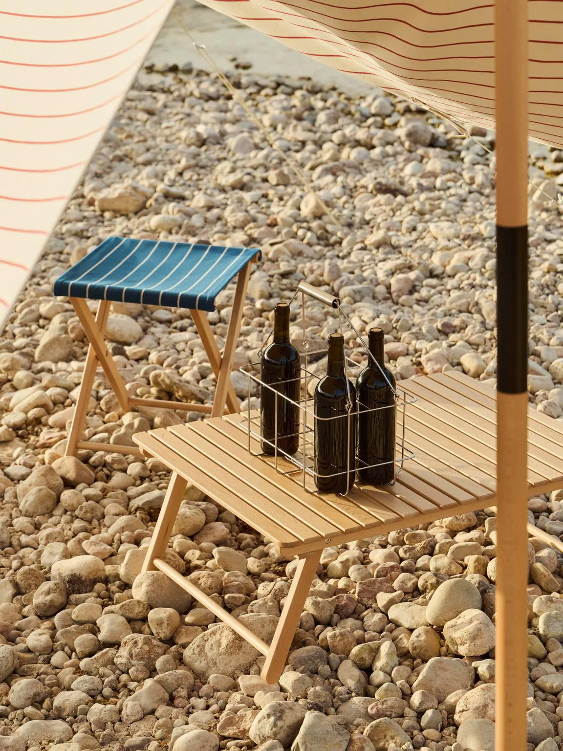 Outdoor Market bottle storage, Stainless steel, 6 bottles HAY