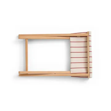 Outdoor Market folding stool - Beige-red - HAY