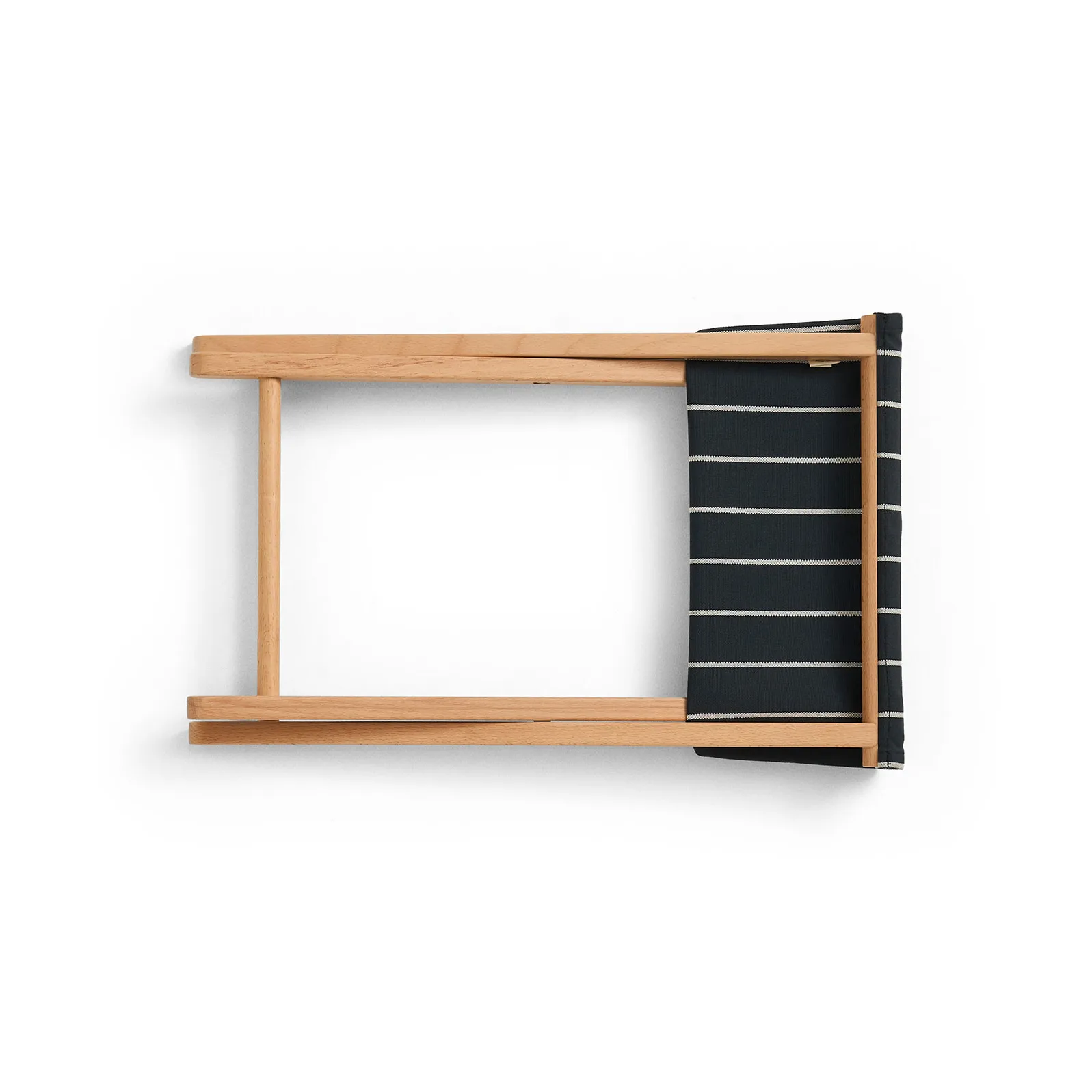 Outdoor Market folding stool, Black-beige HAY