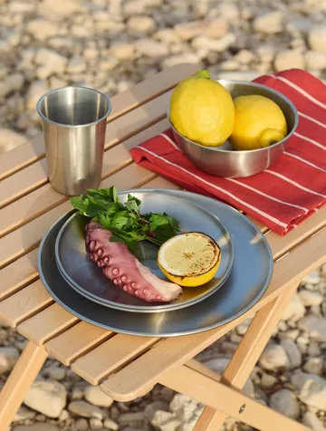 Outdoor Market plate - Stainless steel, Ø26 cm, 2-pack - HAY