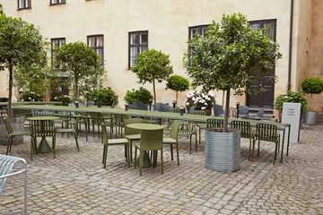 Palissade dining set 4 chairs 170x90 cm - Olive - HAY