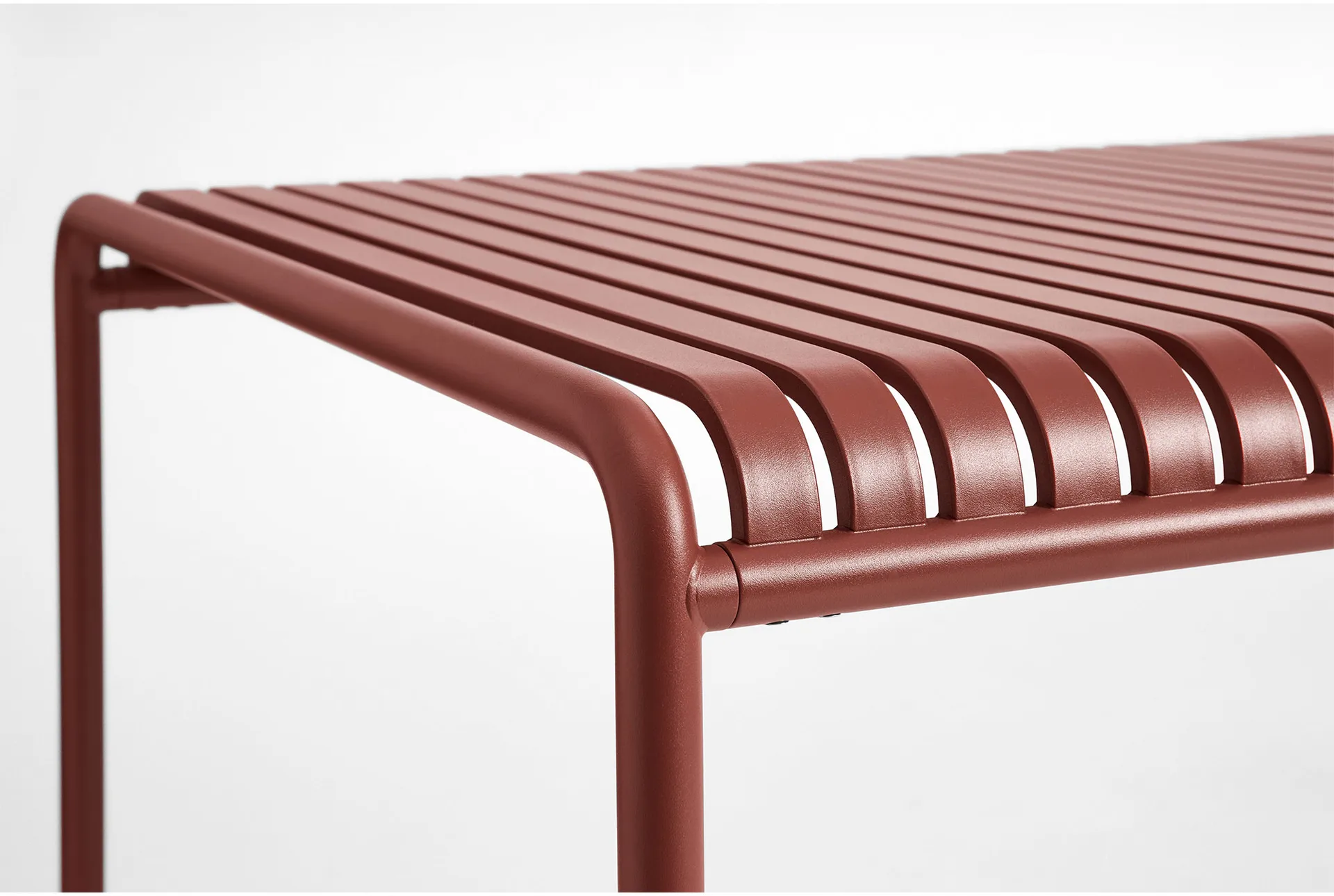 Palissade dining table 220x90 cm, Iron red HAY