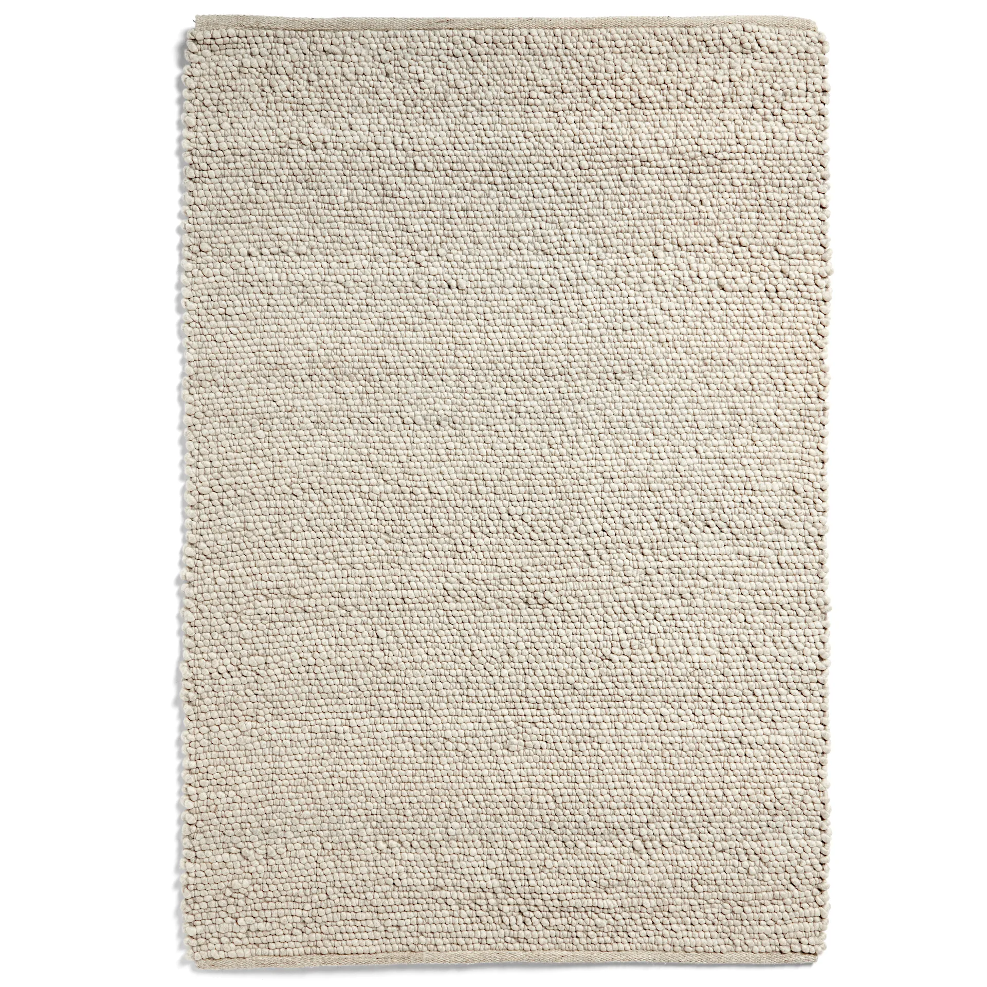 Peas Random wool rug 140x200 cm, Soft grey HAY
