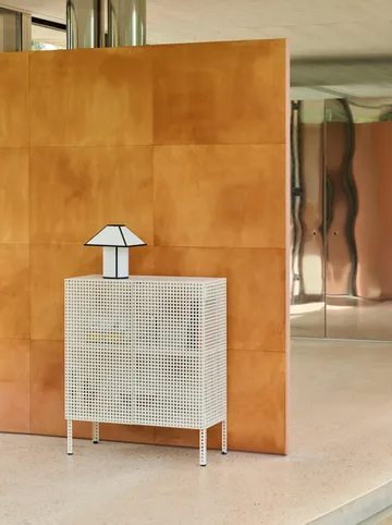 Perforated Cabinet cabinet medium - Eggshell - HAY