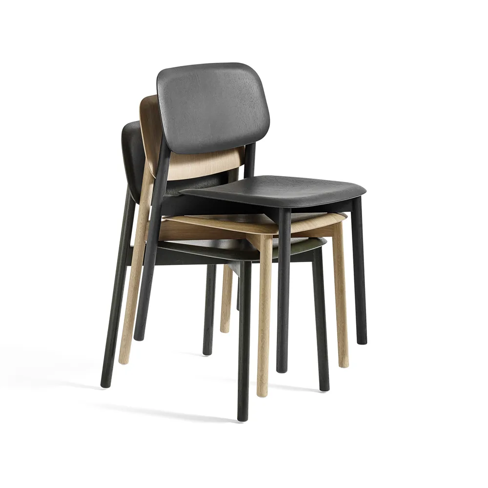 Soft Edge 60 chair, Dusty green-oak frame HAY