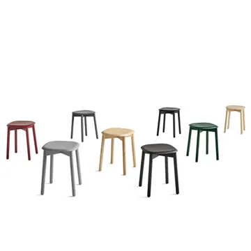 Soft Edge 72 stool - Black oak-black oak frame - HAY