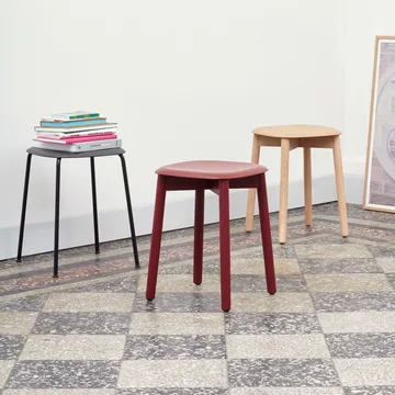 Soft Edge 72 stool - Oak-oak frame - HAY