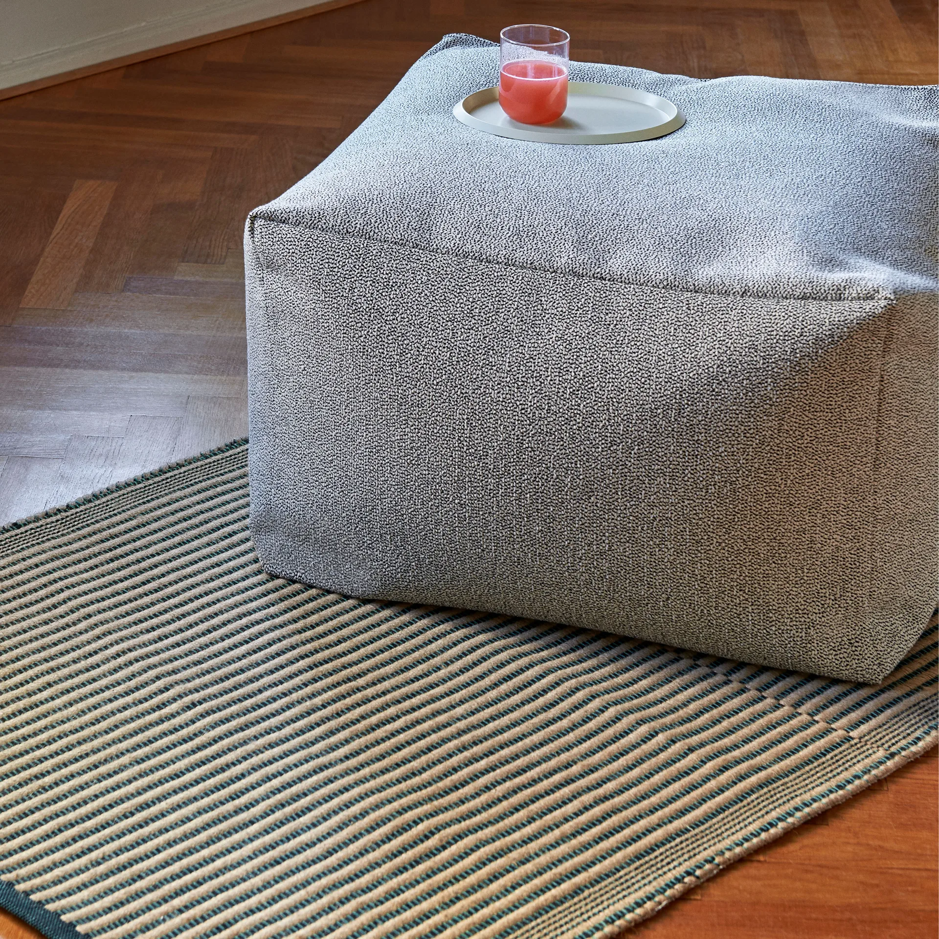 Tapis rug 80x200 cm, Black-green HAY