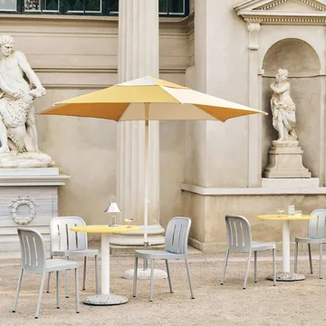 Terrazza Hexagon parasol - Off white-ochre - HAY