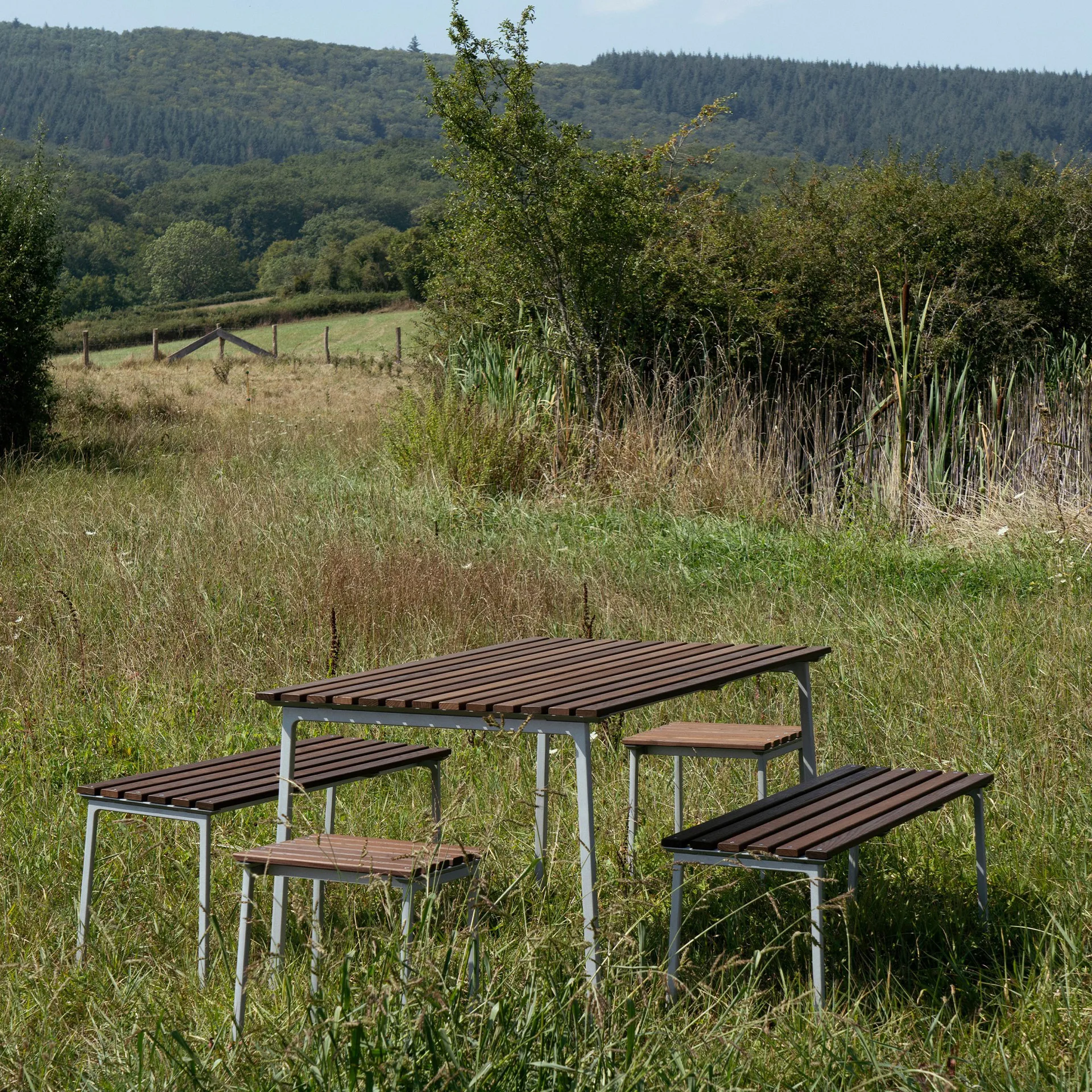 Traverse Bench 114 bench, Oiled ash HAY