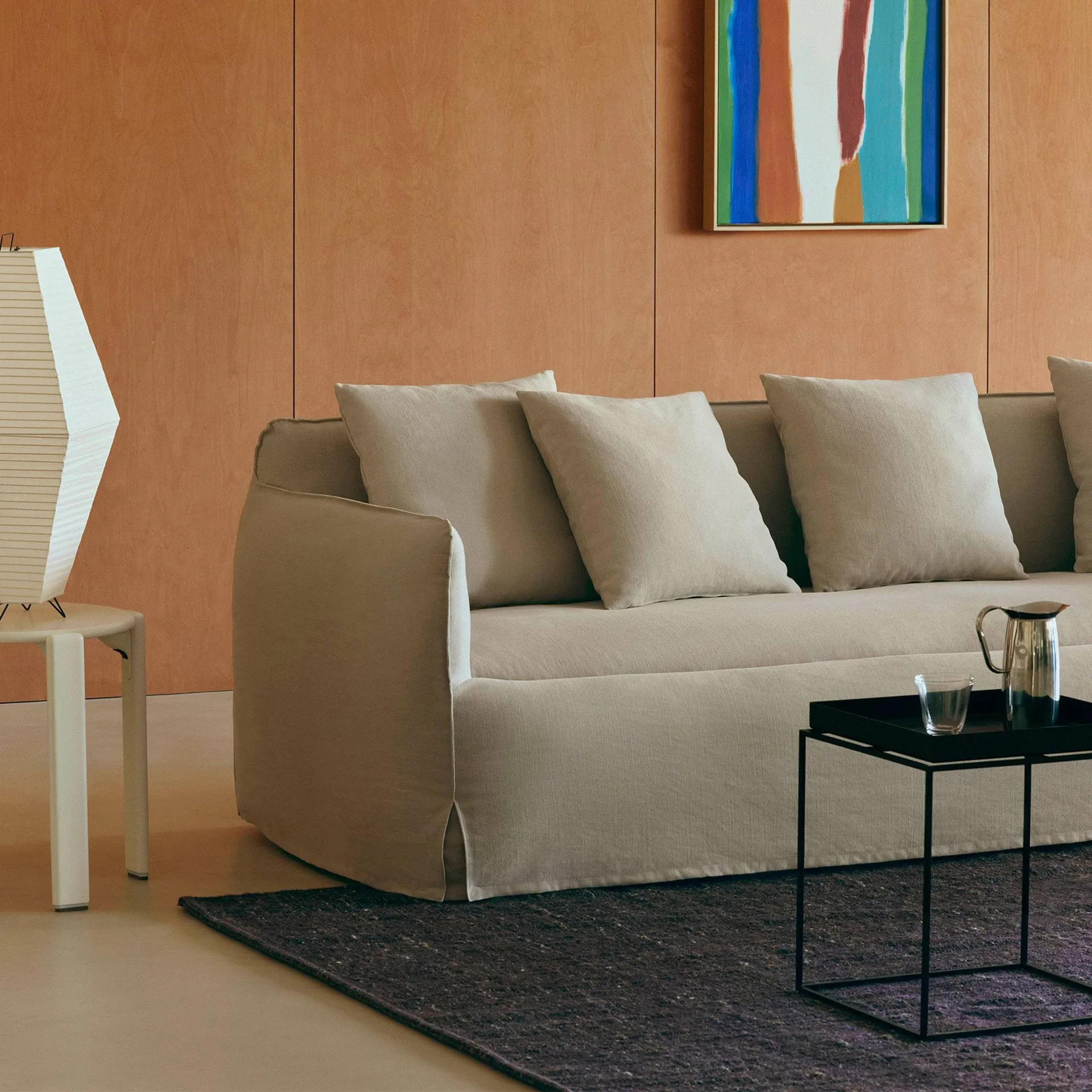 Tray Table medium side table, Pigeon blue, 30x30x44 cm HAY