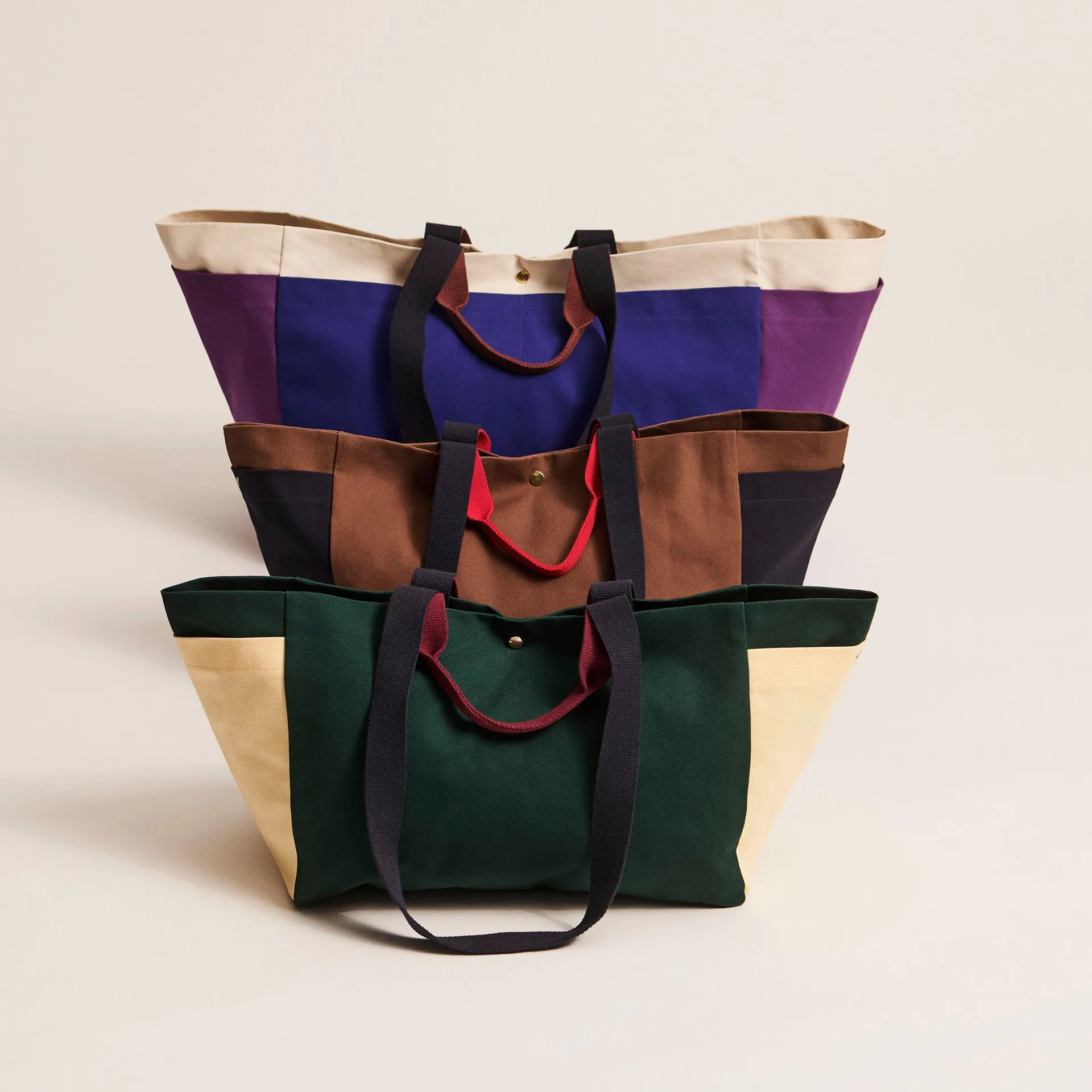 Weekend Bag Organic bag S, Brown multi HAY