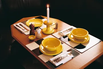 Check placemat 30x40 cm 2-pack - Red-green - Hem