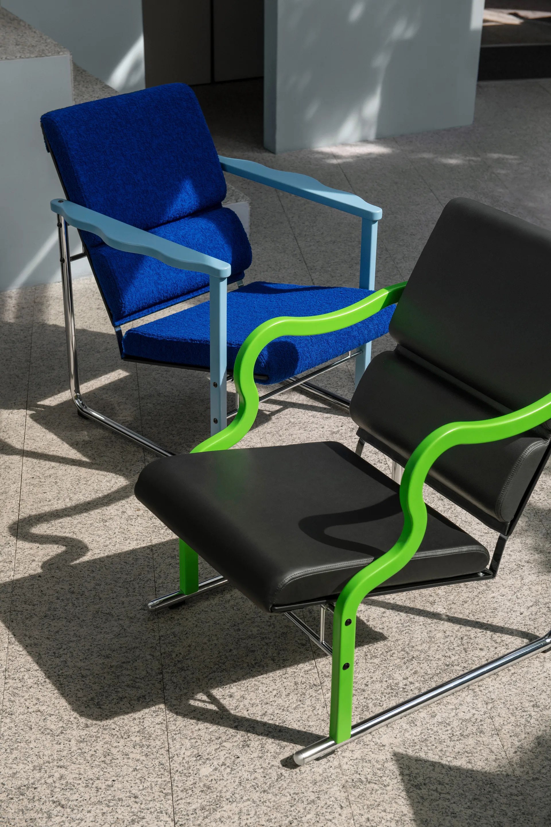 Experiment 501 lounge chair, Green-black Hem