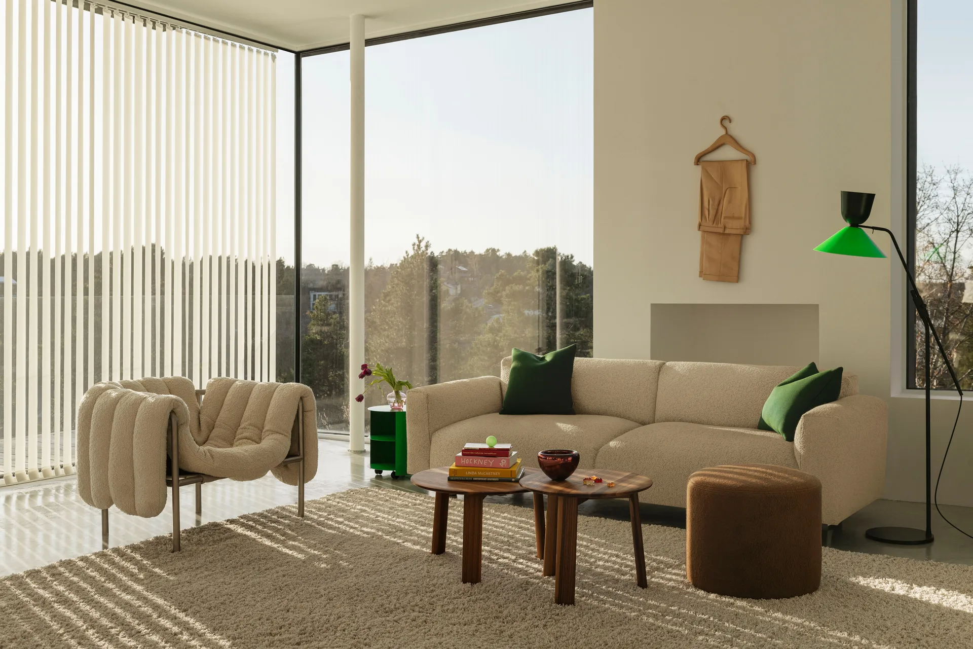 Koti 2-seater sofa 200 cm, Eggshell Hem