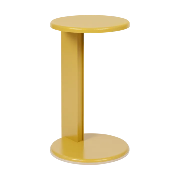 Lolly side table 56 cm - Ochre yellow gloss - Hem