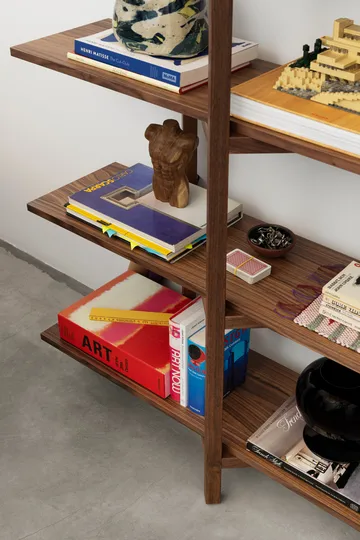 Zig Zag shelf High 175x214 cm - Walnut - Hem