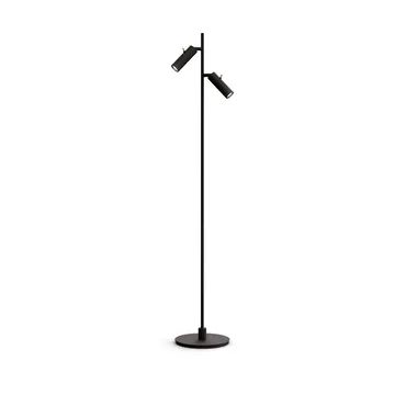 Pipeline floor lamp - Matte black, double - Herstal